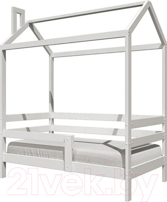 Стилизованная кровать детская Bravo Мебель Скай 80x160 (белый античный)