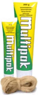 Монтажный комплект для сантехники Unipak Multipak + Лен / 5568910 (50г+100г)
