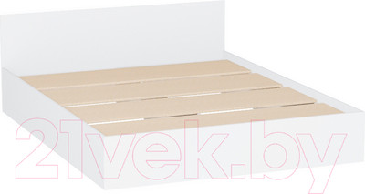 Двуспальная кровать ДСВ Мори КРМ 1600.1 (белый)