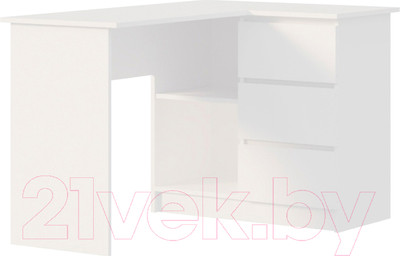 Письменный стол ДСВ Мори универсальный МС-16 (белый)