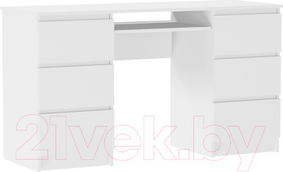 Письменный стол ДСВ Мори МС-2 (белый)