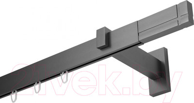 Карниз для штор Lm Decor Флэт Лайн Кросс одинарный (сатин, 2м)