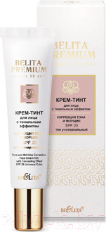 Крем для лица Belita Коррекция тона и морщин С тональным эффектом SPF 20 (30мл)