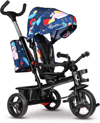 Трехколесный велосипед с ручкой Lionelo Haari Blue Navy