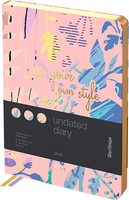 Ежедневник Berlingo Style / UD2_99503 (136л, розовый)