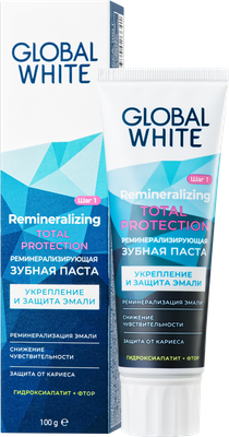 Зубная паста Global White Реминерализирующая (100мл)
