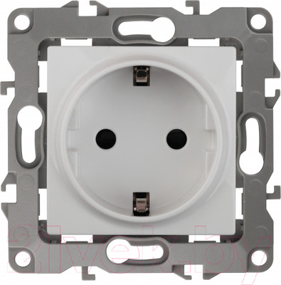 Розетка ЭРА Schuko 12-2011-01 / Б0029234 (белый)