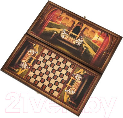 Набор настольных игр Partida Сирия Шейхи большие Нарды, шашки / rassh60