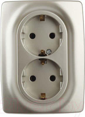 Розетка ЭРА Schuko 12-2106-04 / Б0031231 (шампань)