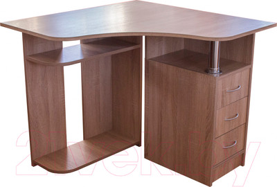 Компьютерный стол Компас-мебель КС-003-03 (дуб сонома светлый)