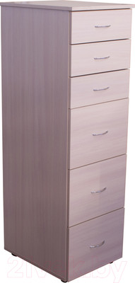 Комод Компас-мебель КС-008-04Д1 (дуб молочный)