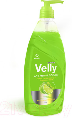 Средство для мытья посуды Grass Velly Premium Лайм и мята / 125424 (1л)