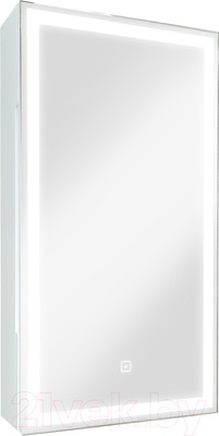 Шкаф с зеркалом для ванной Континент Allure Led 35х65 R