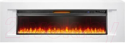 Каминокомплект Смолком Line V60 + Vision 60 LED (бьянко белый)