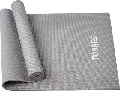 Коврик для йоги и фитнеса Torres Relax 6 / YL12236G (серый)
