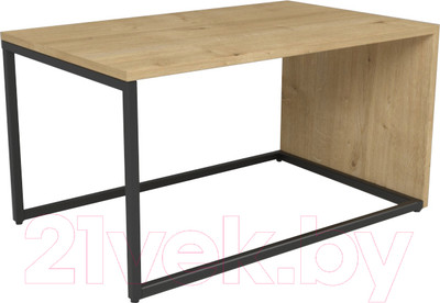 Журнальный столик Дабер 002 / СЖ2.0.2.11 (черный/древесина натуральная)