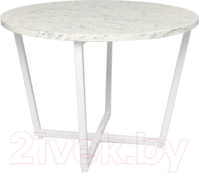 Журнальный столик Дабер 005 / СЖ5.0.1.13 (белый/мрамор белый)