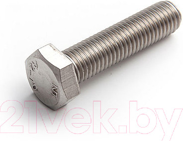 Болт ЕКТ С шестигранной головкой M8х25, DIN933 / B008368 (5шт, нержавеющая сталь)