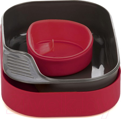 Набор пластиковой посуды Wildo Camp-A-Box Basic Bio/ 6302 (raspberry)