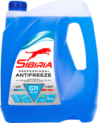 Антифриз Sibiria Синий G11 / 741266 (5кг)