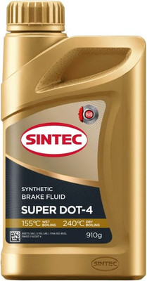 Тормозная жидкость Sintec Super DOT-4 / 800735 (910г)