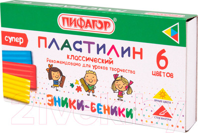 Пластилин Пифагор Эники-Беники Супер / 106428 (6цв)