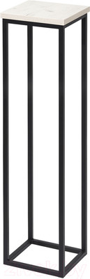 Стойка для цветов Millwood H4H205 21x21x90 (дуб белый Craft/металл черный)