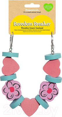 Игрушка для грызунов Rosewood Цветочная гирлянда / 19717/RW (розовый)