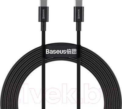 Кабель Baseus Type-C To Type-C / CATYS-C01 (2м, черный)