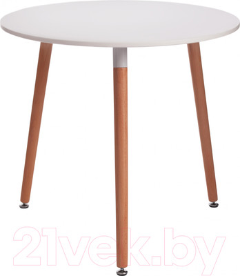 Обеденный стол Tetchair Mars 80x80x75 (белый/натуральный)