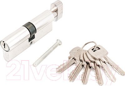 Цилиндровый механизм замка Стандарт 103/50В 132/50В кл/верт CP 70мм (хром)