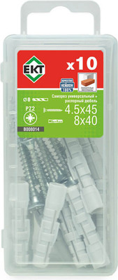 Дюбель распорный ЕКТ B008014 (10шт)