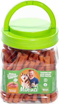 Лакомство для собак Molina Куриные палочки / 7544 (400г)