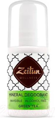 Дезодорант шариковый Zeitun Зеленый чай Минеральный С коллоидным серебром (50мл)