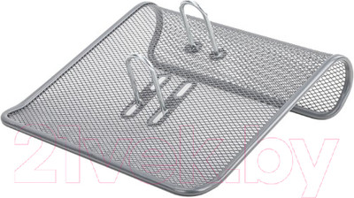 Подставка настольная Brauberg Germanium для календаря / 231973 (серебристый)