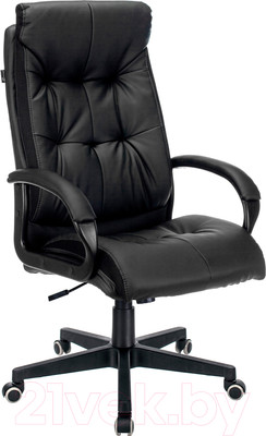 Кресло офисное Бюрократ CH-824 (черный экокожа)