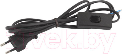 Выключатель для светильника ЭРА UX-ШВВП-S-1.8m-B / Б0044072 (1.8м, черный)