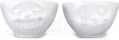 Набор салатников Tassen Laughing & Tasty / T01.25.01 (2шт, белый)