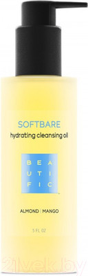 Гидрофильное масло Beautific Softbare Увлажняющее с маслами миндаля и манго (150мл)