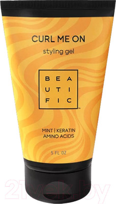 Гель для укладки волос Beautific Curl Me On Несмываемая для кудрявых и волнистых волос (150мл)