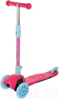 Самокат детский Moby Kids Disco / 641464 (розовый)