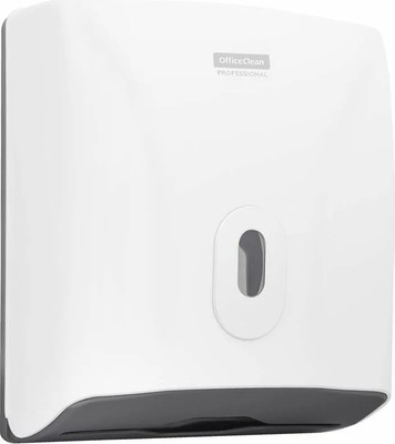 Диспенсер OfficeClean Professional для полотенец механический (ABS-пластик, белый)