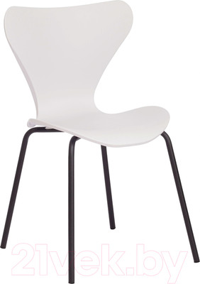 Стул Tetchair Jacobsen пластик/металл (белый 018/черный)