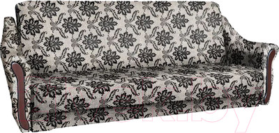 Диван Асмана Анна (рогожка вензель коричневый)