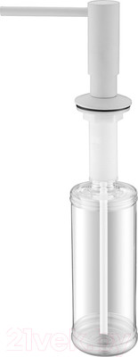 Дозатор встраиваемый в мойку Paulmark Decus D004-431 (белый матовый)