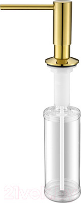 Дозатор встраиваемый в мойку Paulmark Decus D004-G (золото)