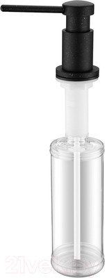 Дозатор встраиваемый в мойку Paulmark Brevit D005-418 (черный металлик)