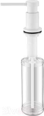 Дозатор встраиваемый в мойку Paulmark Brevit D005-431 (белый матовый)