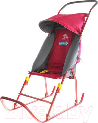 Санки-коляска Ника Тимка 1 Плюс / Т1+ (розовый)