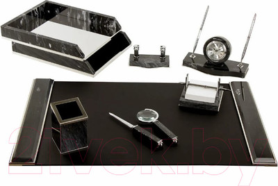Настольный набор Galant 231192 (черный/серебристый)